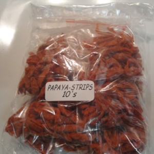 red papaya strips