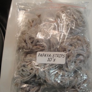 White Papaya strips